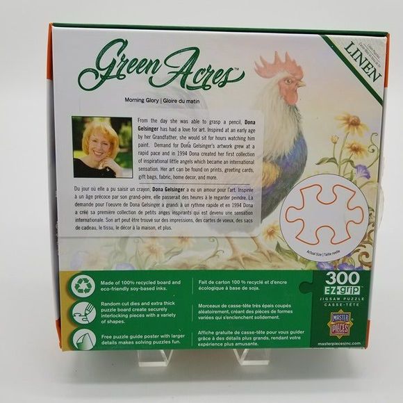 MasterPieces Green Acres Morning Glory 300 pc Jigsaw Puzzle EZ Grip Complete - Picture 2 of 6
